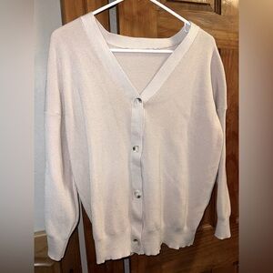 Women's Cream Cardigan Sweater
